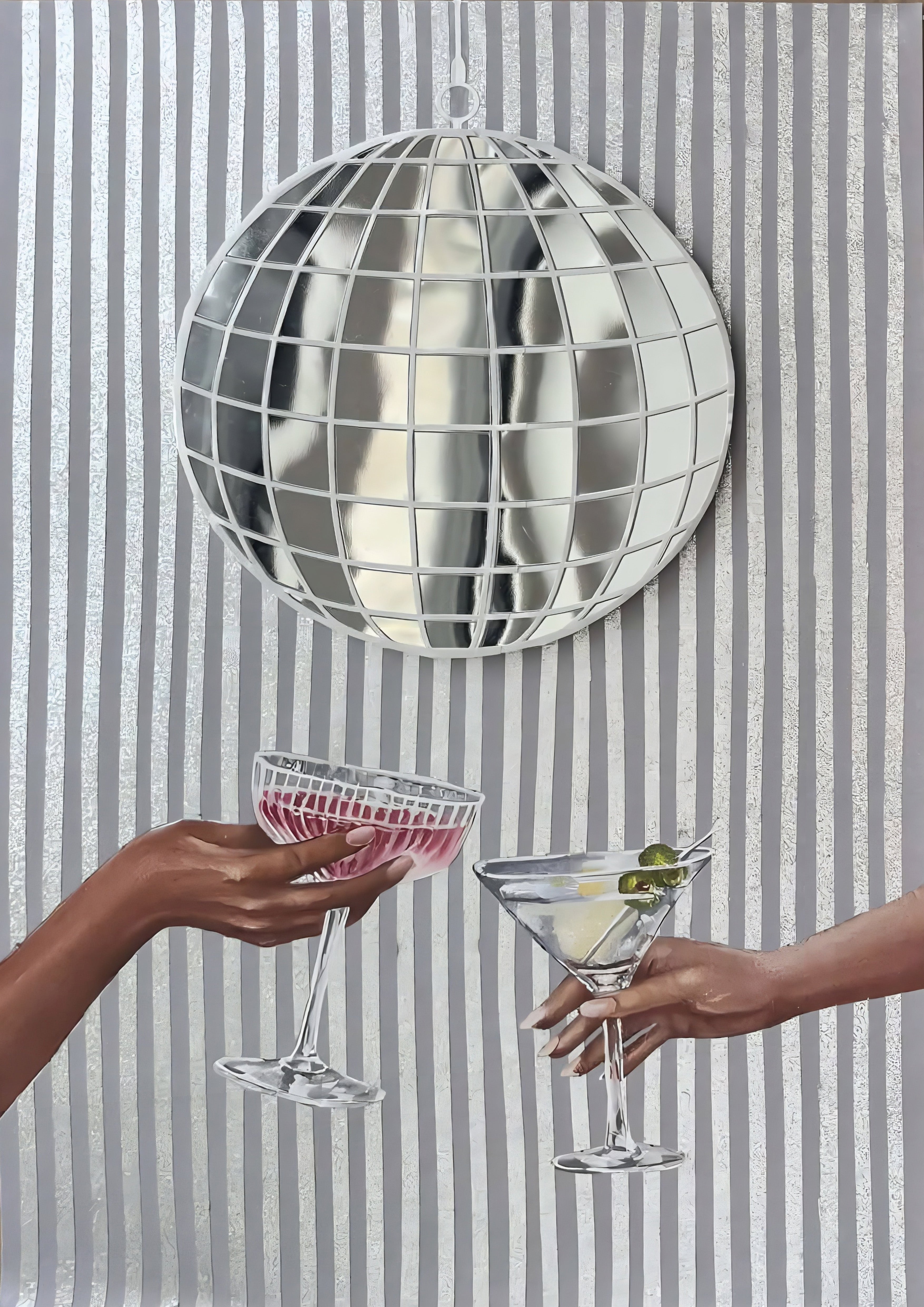 Disco bar art - Silver edition